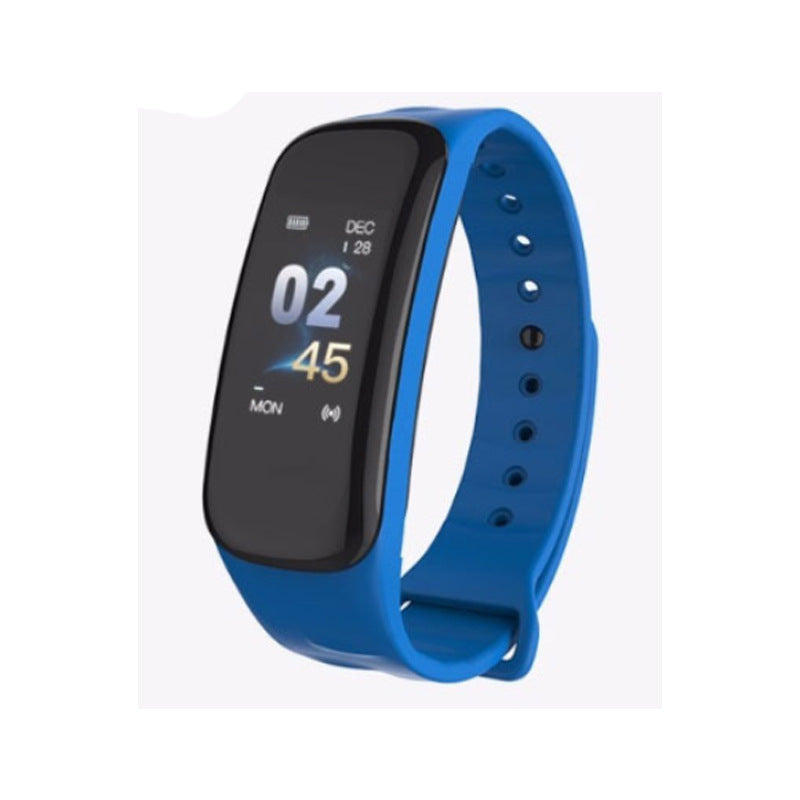 Best selling C1S smart bracelet color screen sports step heart rate blood pressure monitoring Bluetooth waterproof factory direct sales
