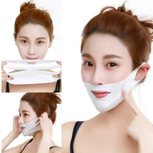 1pcs 4D Double V-shaped Facial Mask Tension Firming Mask Face Slimming Lifting Thin Mask Beauty Face Care Tool