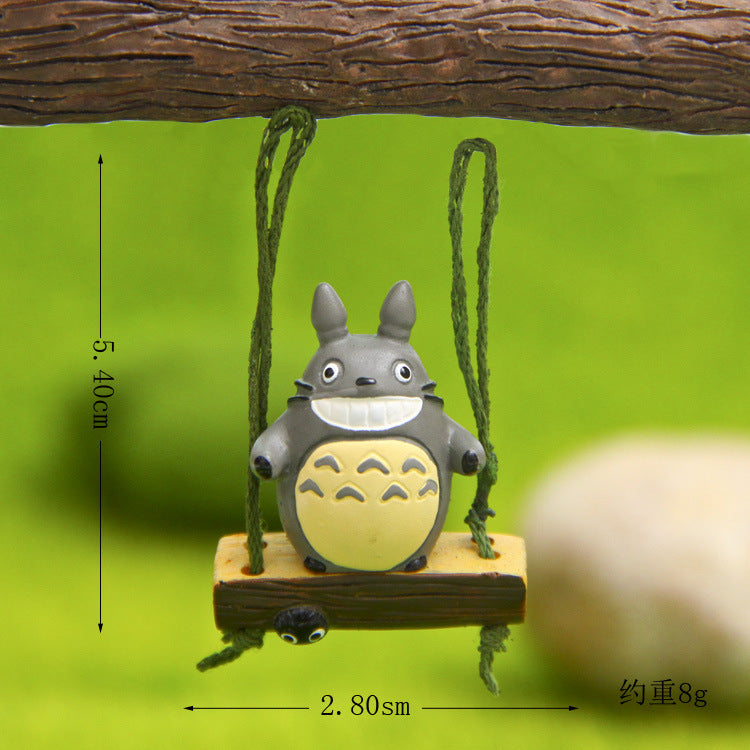 Resin swing animation cartoon cat figure DIY micro landscape gardening small fresh creative landscaping doll pendant