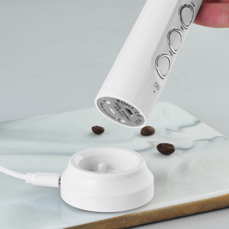 Rechargeable electric egg beater mixer milk coffee milk tea stirring stick automatic egg beater cream beater