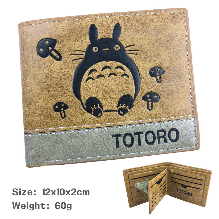 Hayao Miyazaki works Totoro My Neighbor Totoro Anime Short Fold PU My Hero Academia Wallet