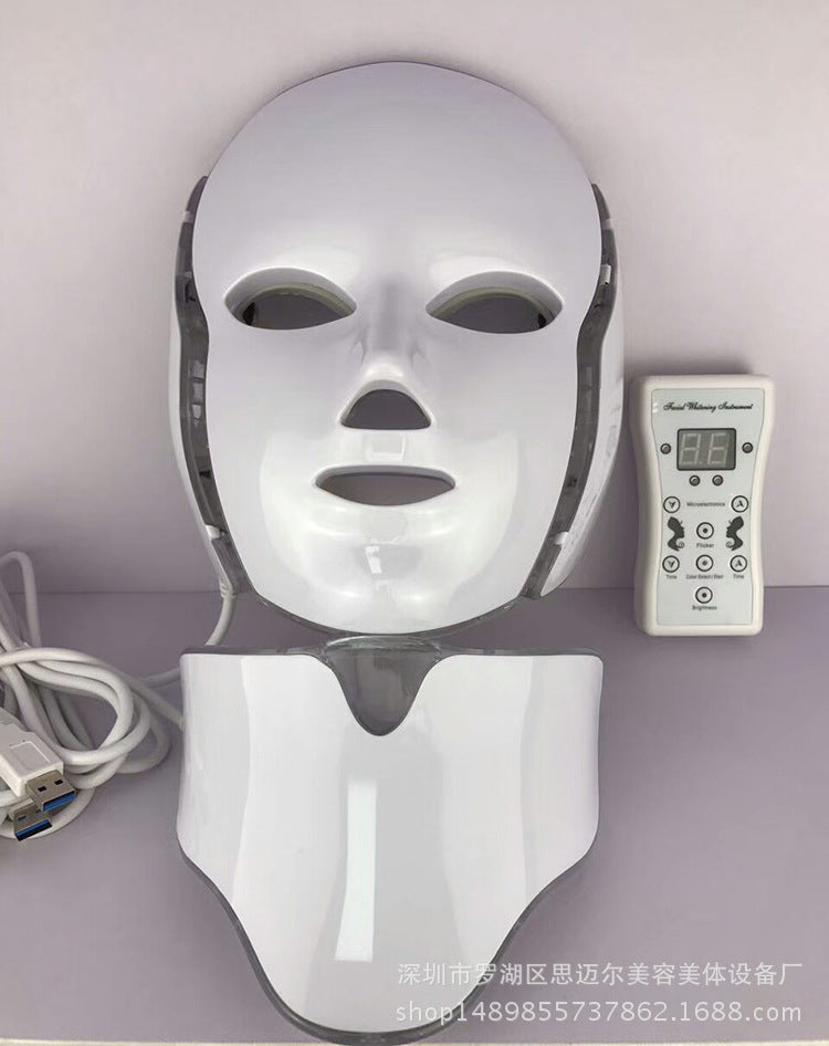 7 color LED color mask mask mask neck mask home facial light dynamic beauty equipment whitening skin