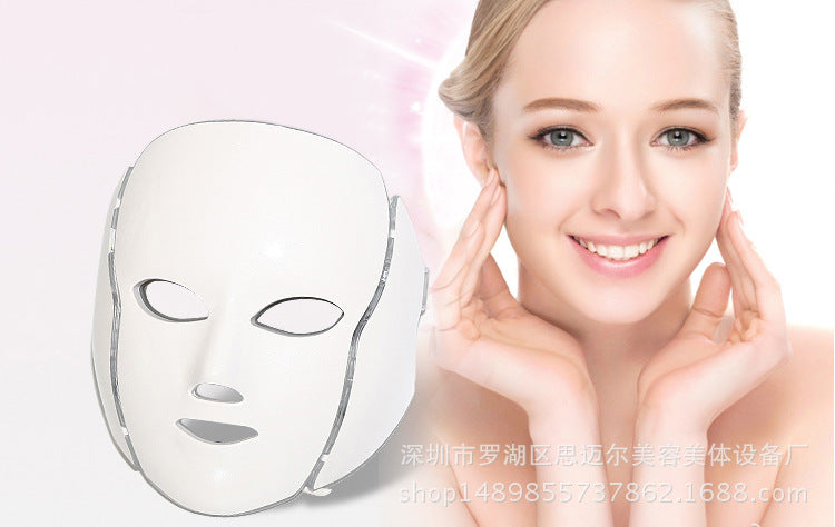 7 color LED color mask mask mask neck mask home facial light dynamic beauty equipment whitening skin