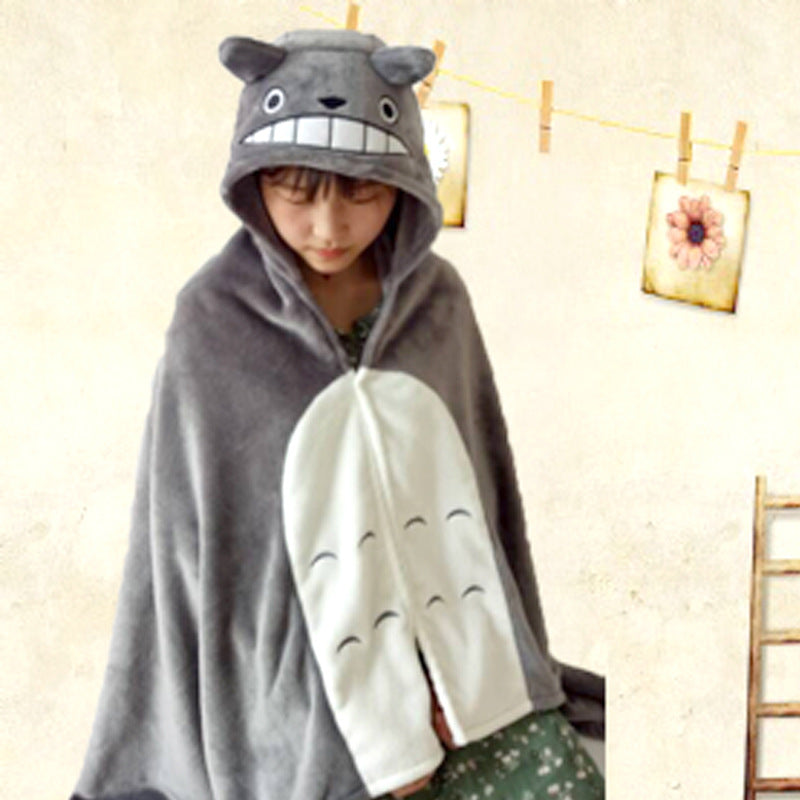 Anime funny cos clothing cartoon cloak wildebeest Kumamoto salted fish king cat teacher funny Totoro cloak wholesale