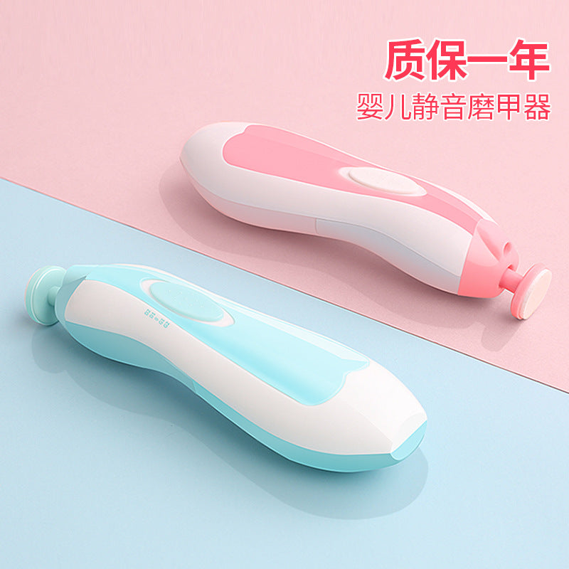 Baby electric nail polisher baby nail scissors anti-clip meat newborn children special safety sanding care set