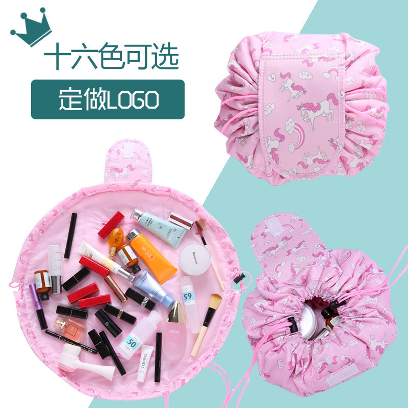 The third generation of Korean lazy cosmetic bag 16 color flower type Korea VELY lazy toiletries storage bag