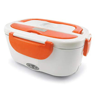 Portable Electric Lunch Box One-piece Separated Office School Bento Lunchbox Kids Heated Lunch Box Food Container Warmer A Spoon