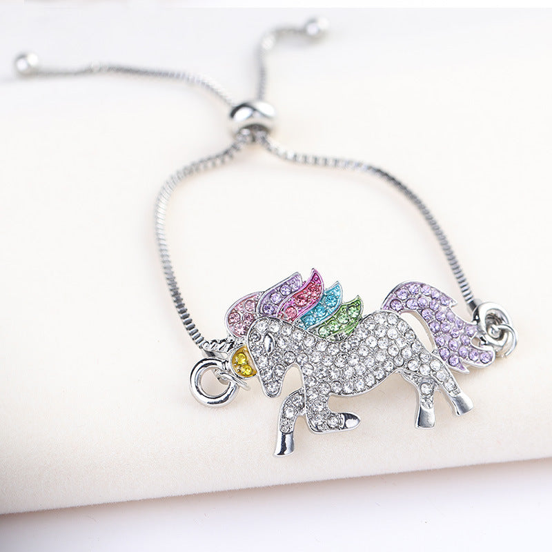 Unicorn adjustable bracelet Color pony bracelet