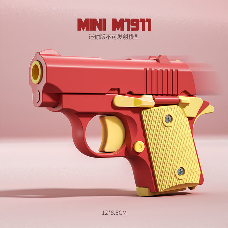 Douyin's same Cub 1911 burst toy children's decompression gravity carrot toy 3D printed small pistol