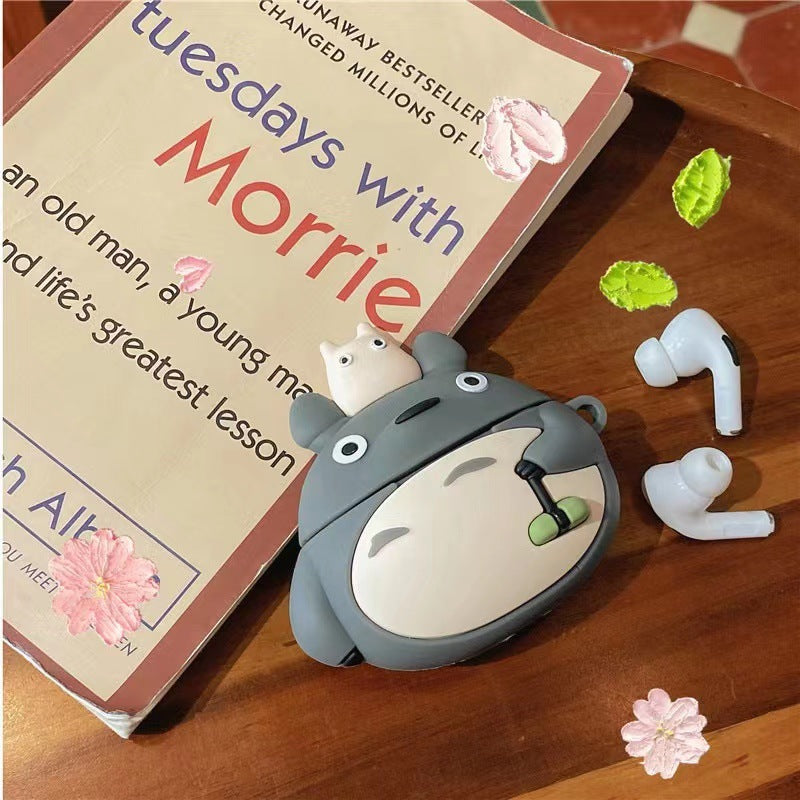 Cartoon Anime Totoro AirPods Pro1 Generation 23 Suitable for Apple Earphone Shell Bluetooth Case Silicone Protective Case