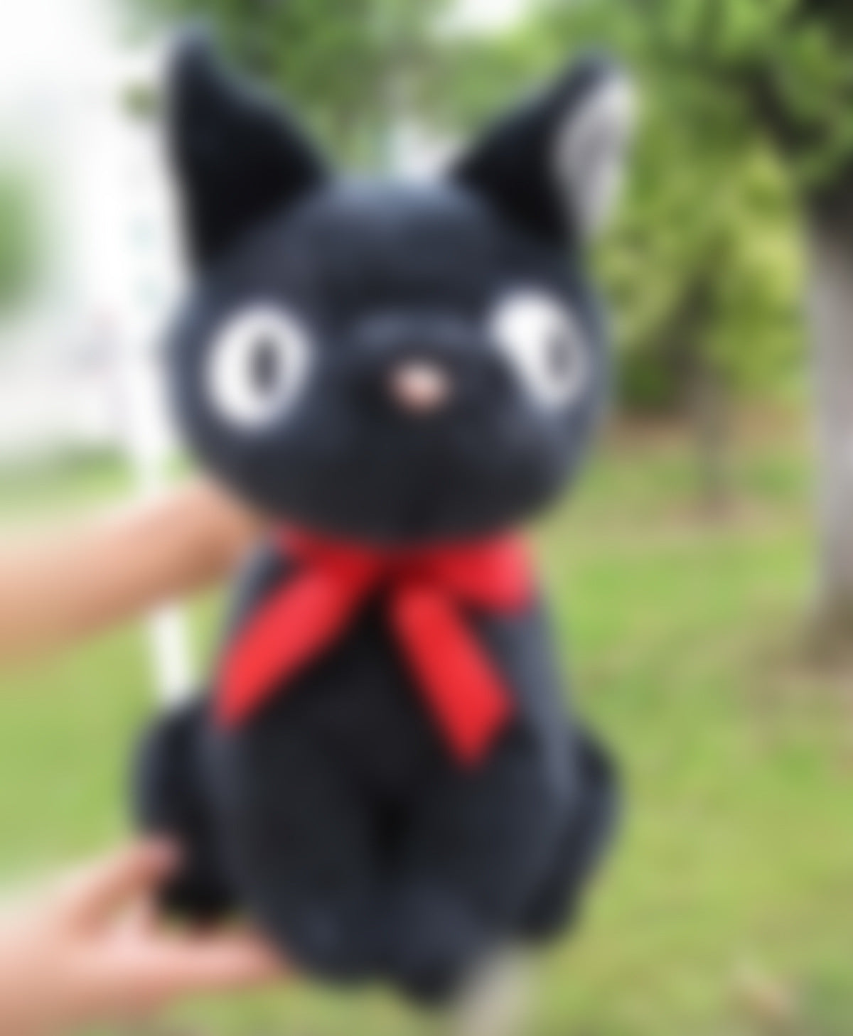 black cat ghost stuffed toy