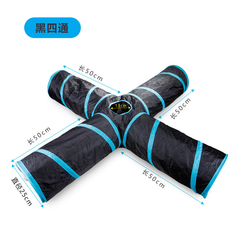 Manufacturers of pet supplies, cat paper tunnel, floor-growing chinchilla toys, fun drill bucket, collapsible cat channel
