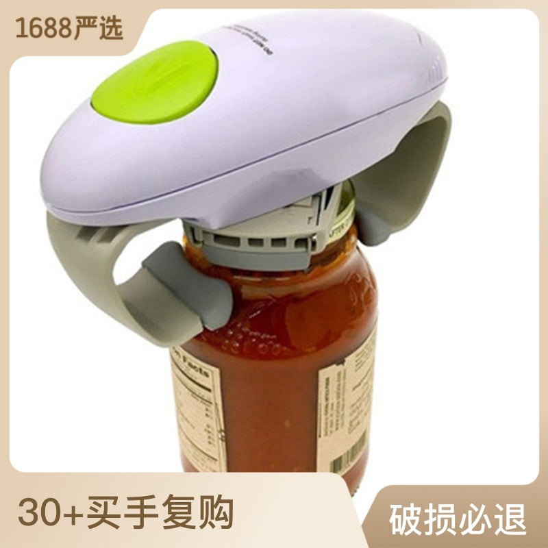 Household kitchen tools, electric double-ear can opener, bottle opener, one-click automatic bottle cap opening, cross-border supply