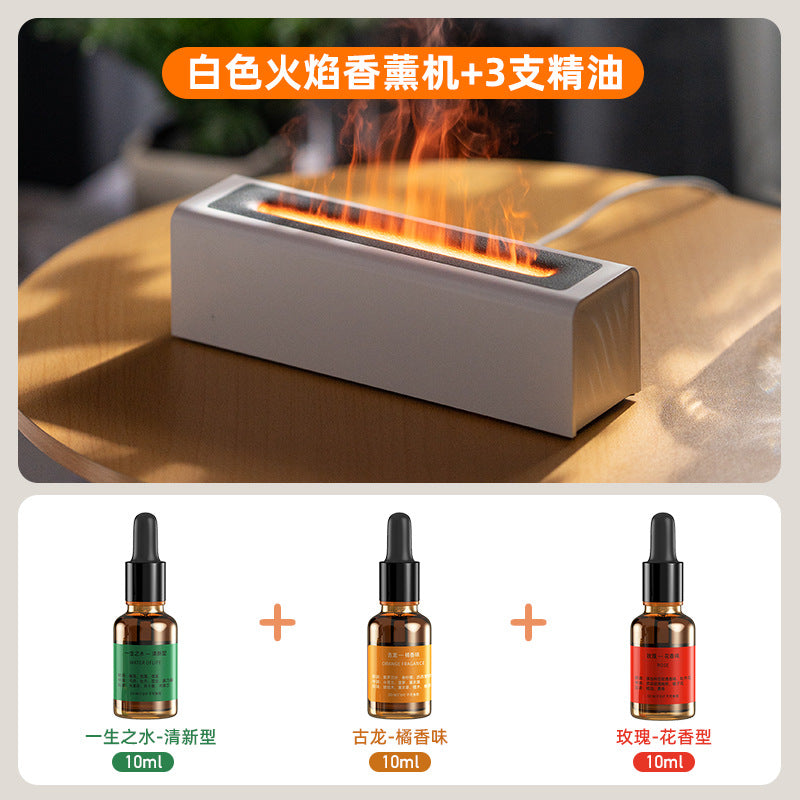 New desktop colorful simulated flame aromatherapy machine home office usb plug-in air humidification aromatherapy machine cross-border