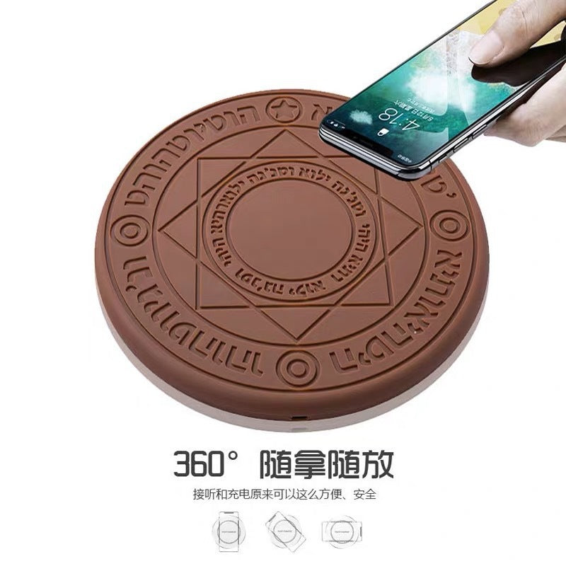 Hot model Big Magic Array wireless charger 10W fast charging with sound effect disc factory direct sale hot model 25CM wide