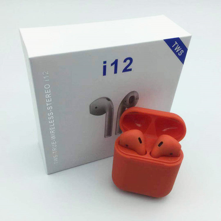 I12 Bluetooth Headset tws Wireless Bluetooth Headset 5.0 Touch Bluetooth Headset Sports Bluetooth Headset