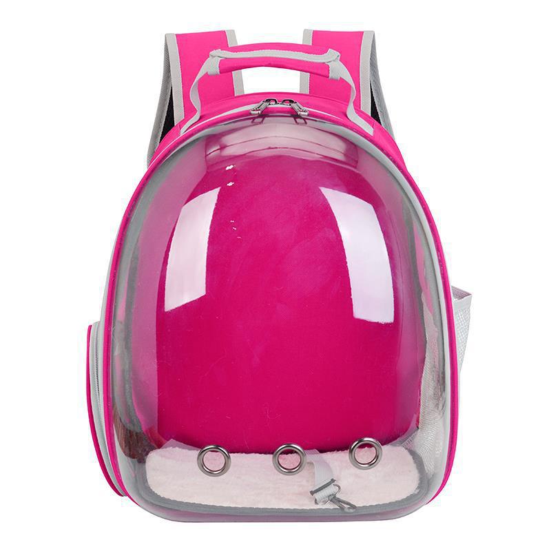 Solid color transparent pet bag cat bag out portable bag pet backpack pet space capsule wholesale cat supplies
