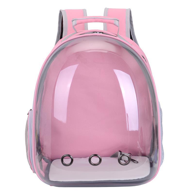 Solid color transparent pet bag cat bag out portable bag pet backpack pet space capsule wholesale cat supplies
