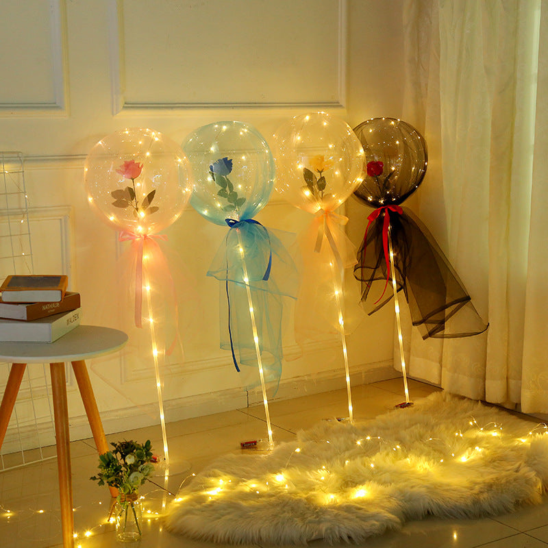 Birthday Christmas Eve Valentine's Day party dress up confession rose lights Bobo ball night market stall supply