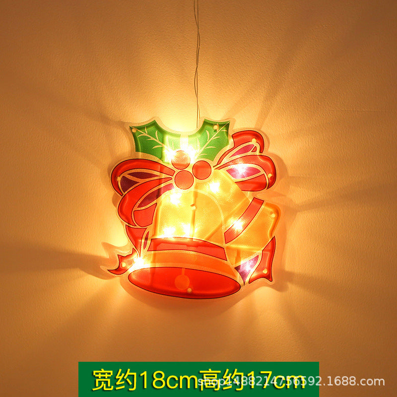 Cross-border hot selling LED Christmas decoration lights Old man snowman deer shape window suction cup lights festival lights