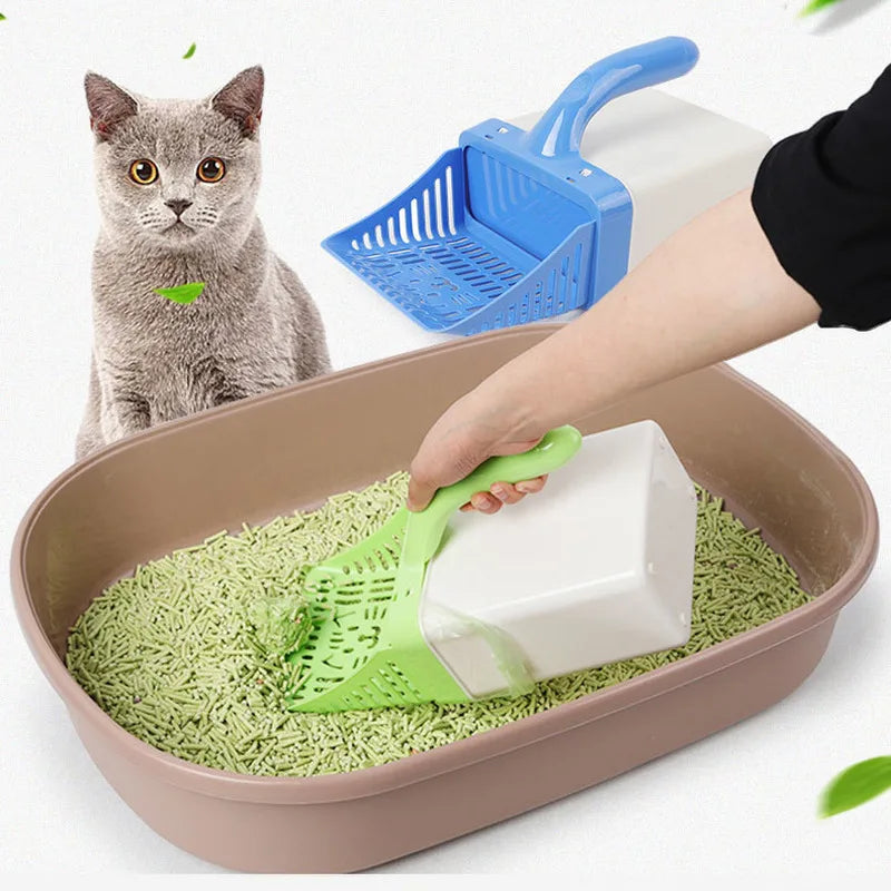 Cat Litter Shovel Pet Cleanning Tool Plastic Scoop Cat Sand Cleaning Products Toilet for Dog Food Spoons Litter Scoop