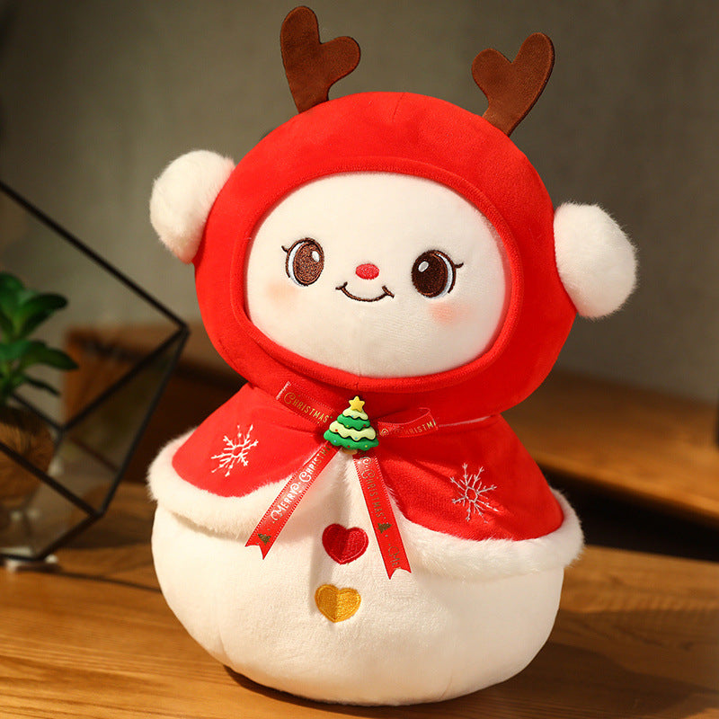 Santa Claus Doll Christmas Tree Peaceful Fruit Doll Plush Toy Elk Snowman Doll Event Gift Decoration
